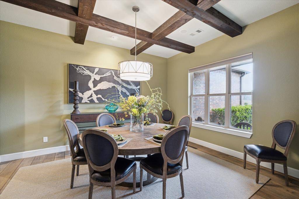 Custom desk and cabinetry in the formal study