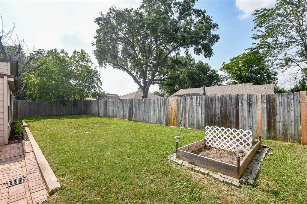 Plenty of yard for your dog and/or gardening.