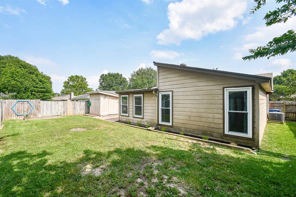 Nice size back yard.