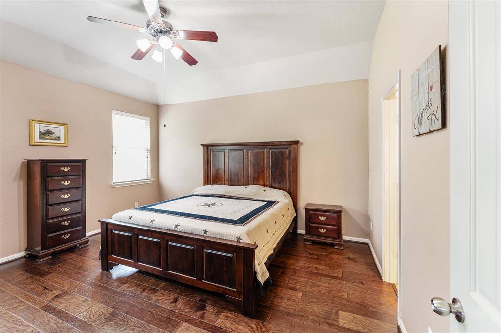 The primary bedroom will be that private retreat at the days end