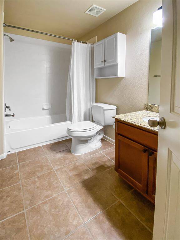 The shared upstairs bath