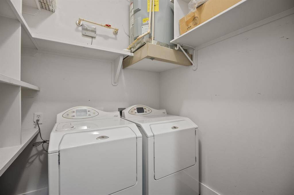 washer and dryer in the property.
