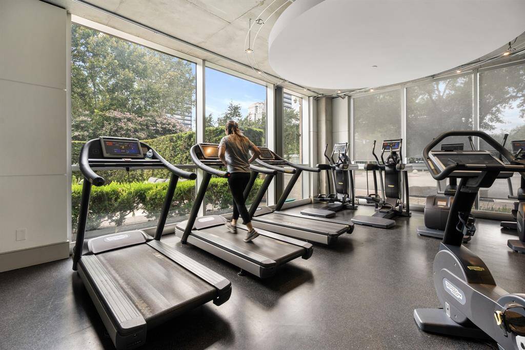 Fully equipped gym on site