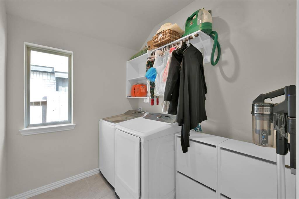 Laundry room.