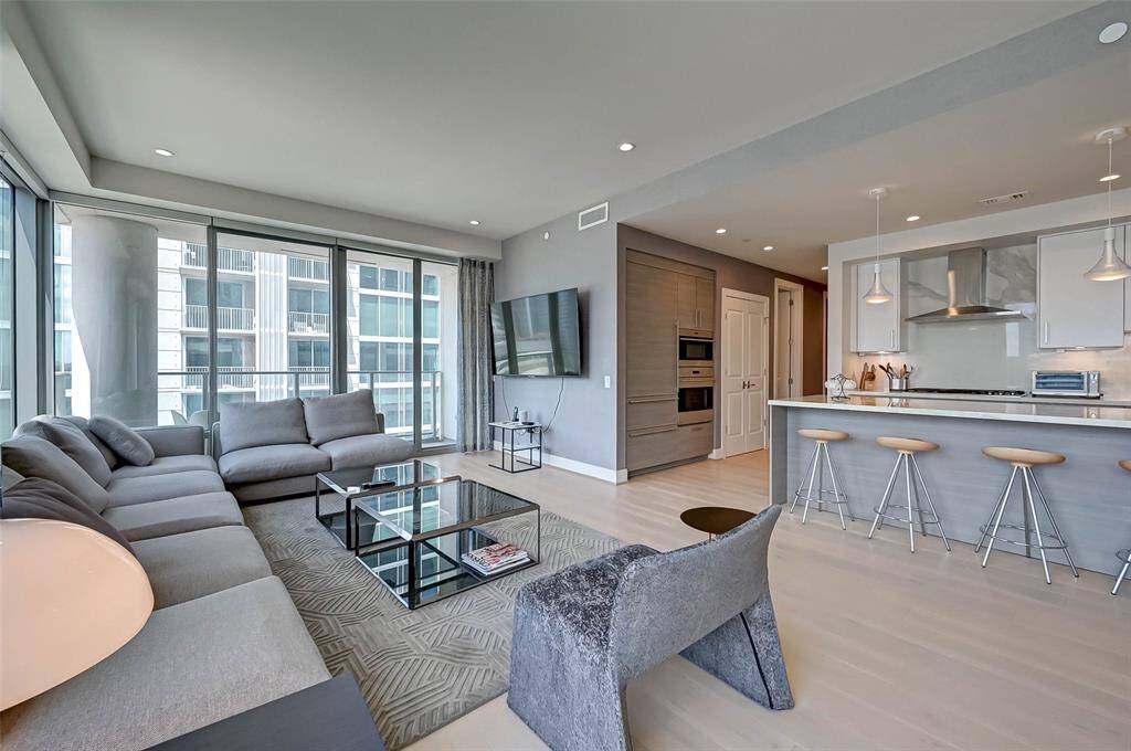 Fully furnished 3 Bedroom, 3 1/2 bath with Study, 2 parking spaces and AC storage with Galleria Views
