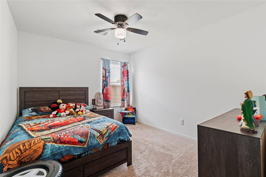 Inviting secondary bedrooms with easy access to the shared bathroom.