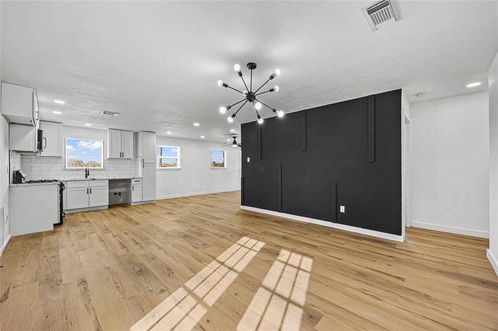 Open concept layout
