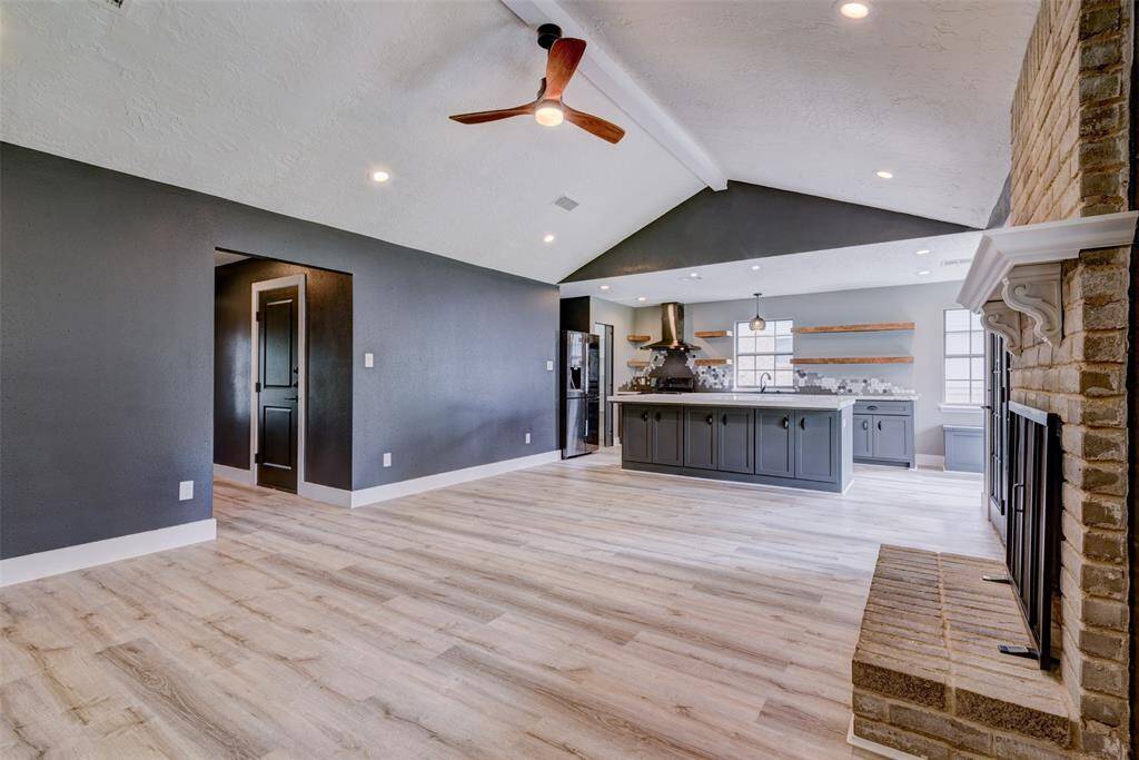 Noticing the vaulted ceiling
