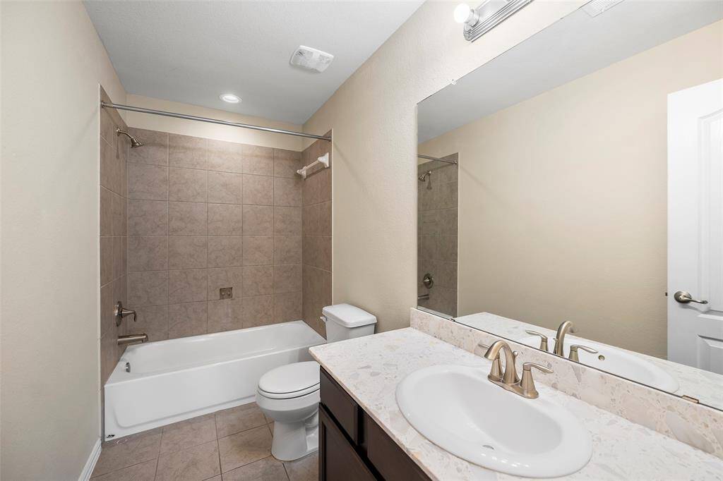 Secondary Bath upstairs.