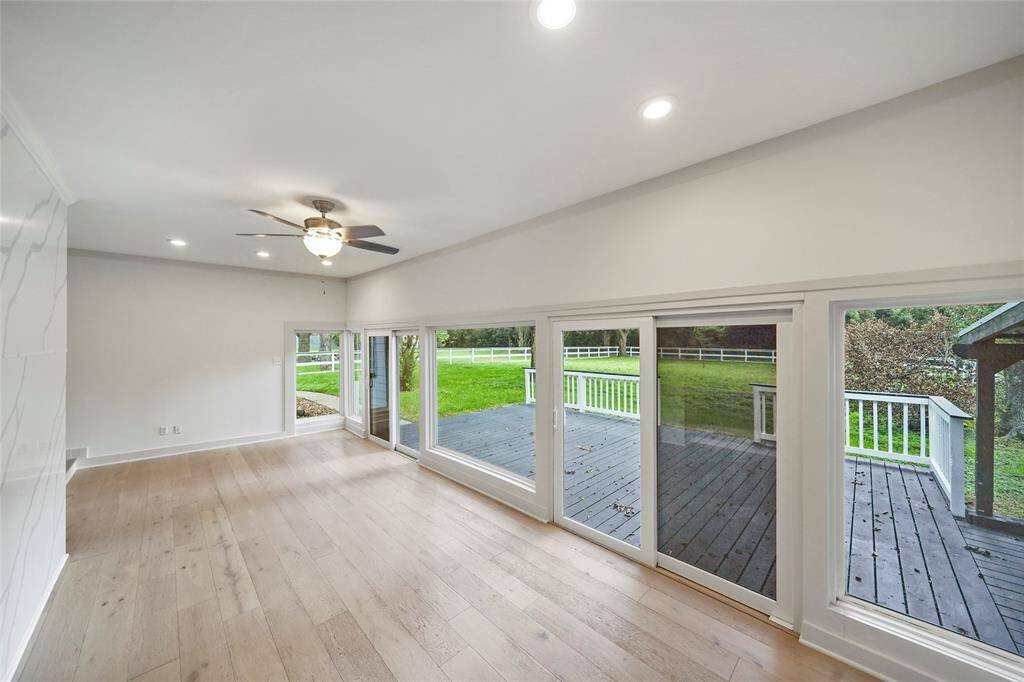 Extra Living room space with access to the back yard.