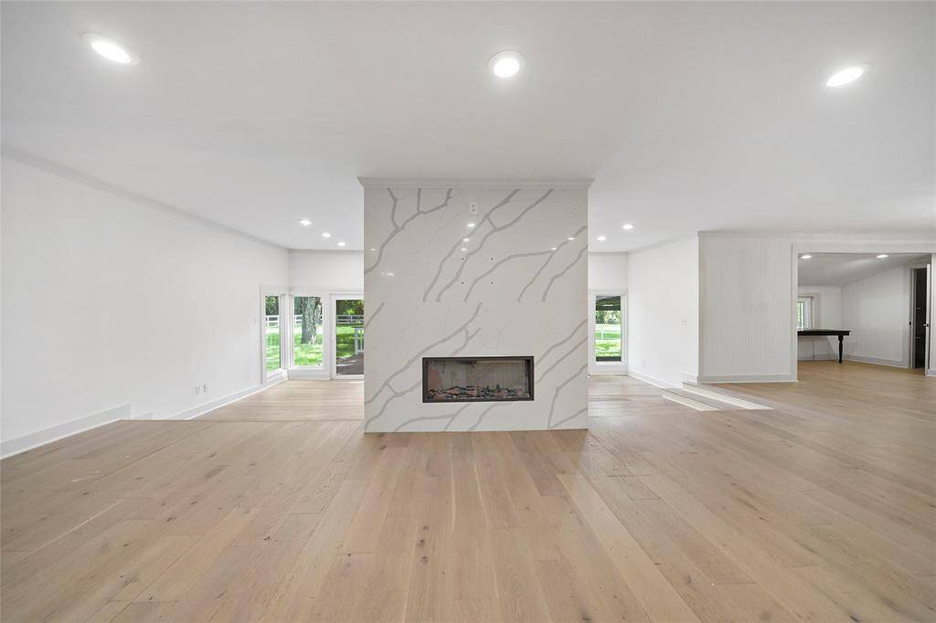 Elegant marble fireplace