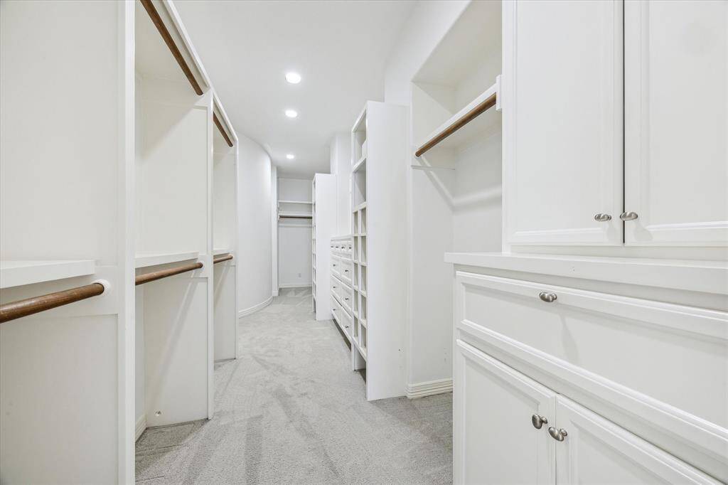 Primary closet