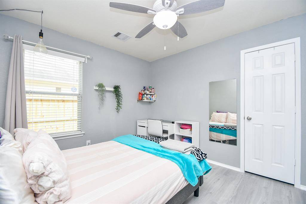 Think about this. This (or any comparable) secondary bedroom welcomes bedding, side by side, or up and down --- perfect for sleepovers! Also, any secondary may also become a nursery, hobby room, work out space? It's all up to you.
