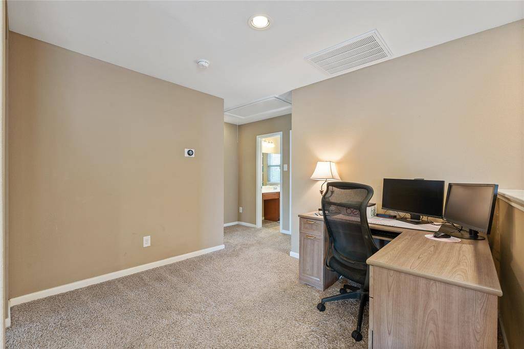Upstairs study area