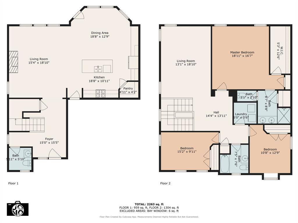 Floor plans for both stories, dimensions and sqft to be verified