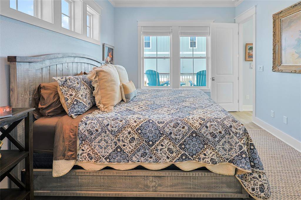 Wake up to breathtaking Gulf views in the first-floor primary suite, where you can enjoy stunning sunrises right from the comfort of your bed.