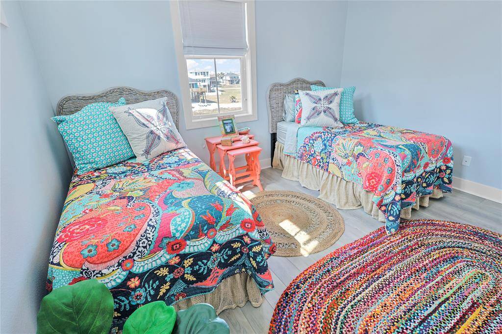 Enjoy sunset views from this westward secondary bedroom.