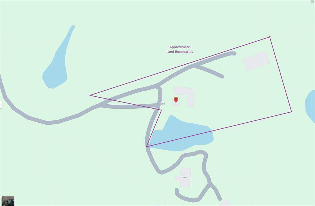 Actual Land area around the property