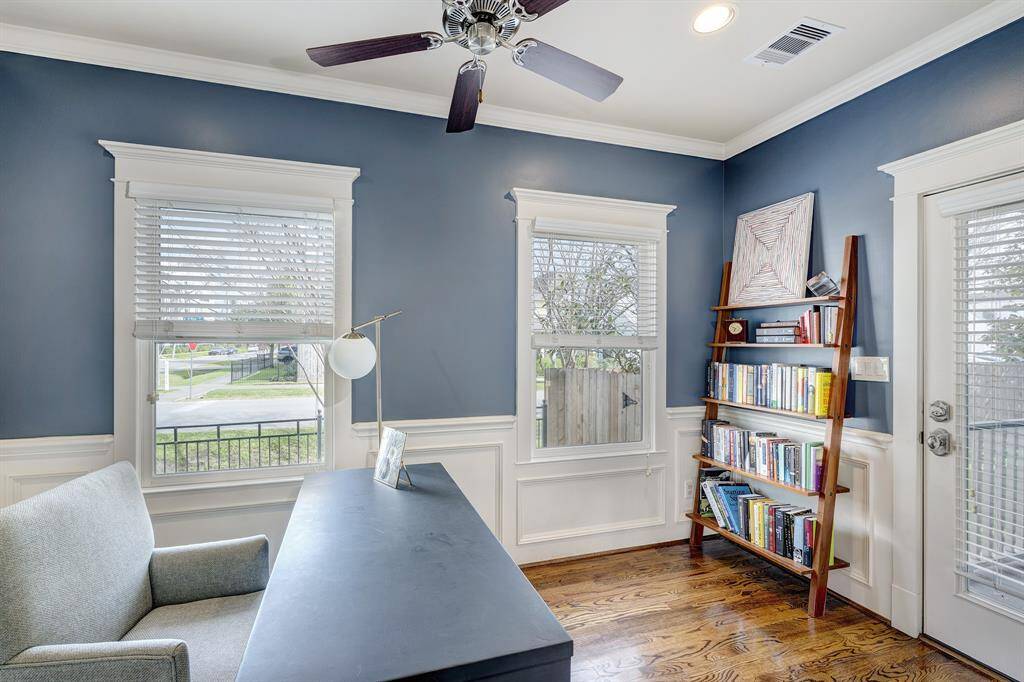 Extra space downstairs currently used as an office. Would make a wonderful playroom as well.