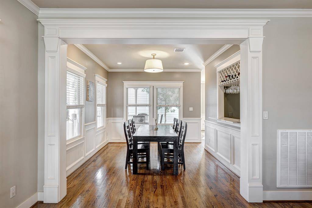 Dining room off the kitchen and living room.