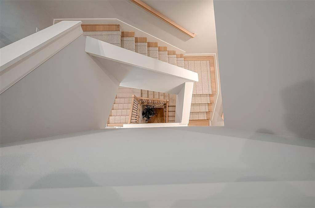 View from the 3rd floor looking down, shows the attention, quality and detail in this beautiful home.