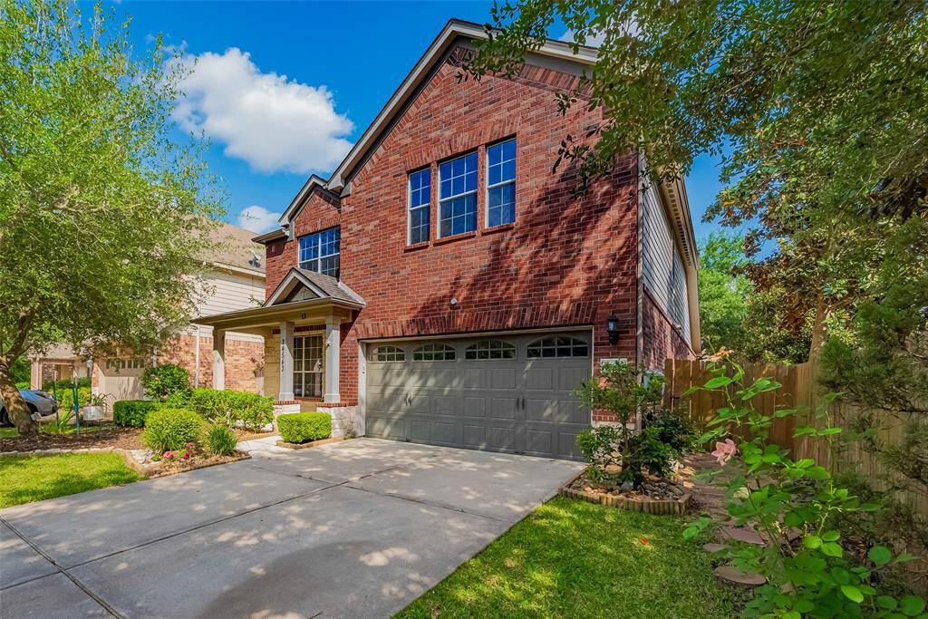 Convenient side yard access with pavers and gravel.