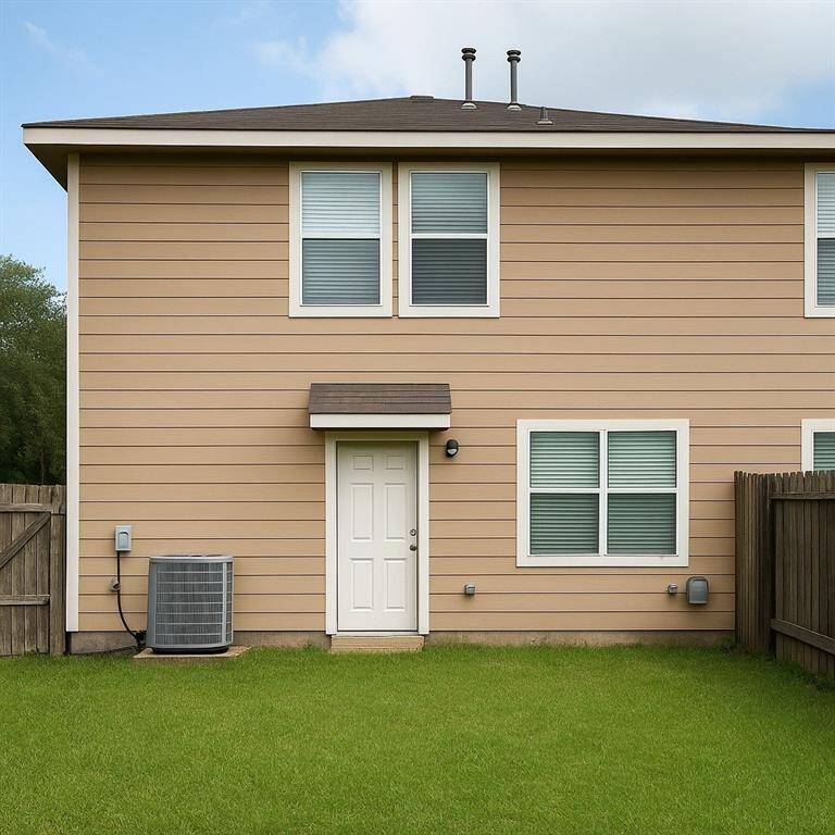 Back of the townhouse