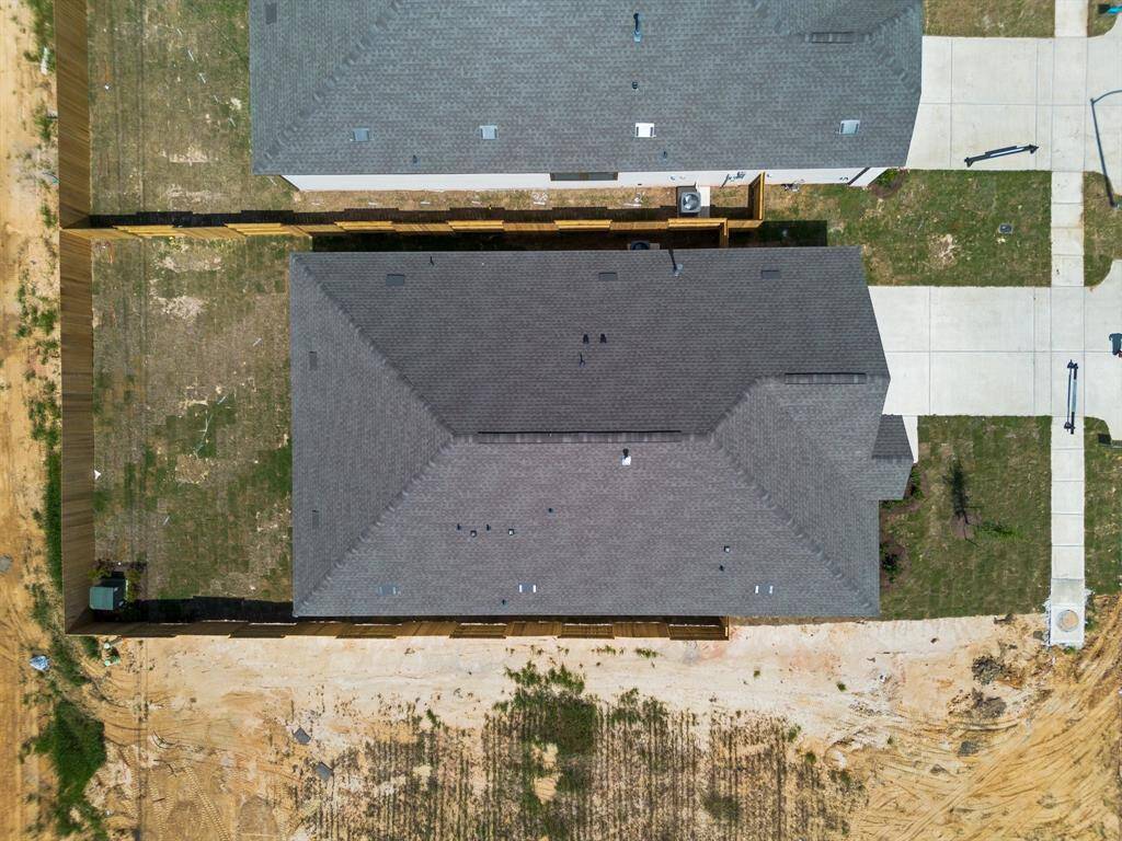 This aerial view of your home shows the amazing view of your lot.