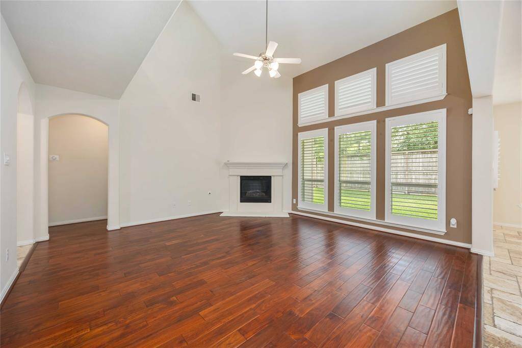 A wall of windows allows for plenty of natural light.