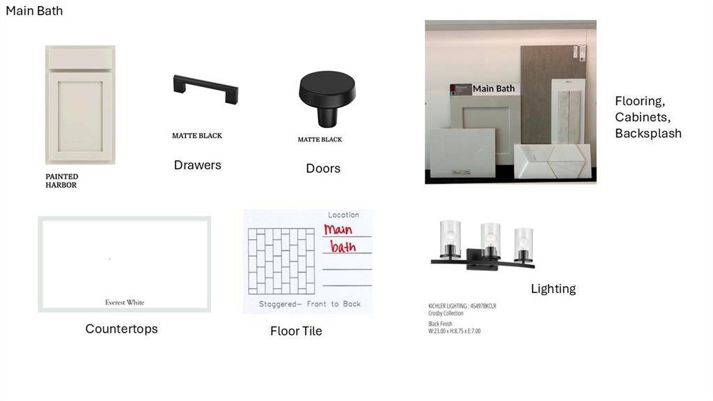 Main Bath Selections