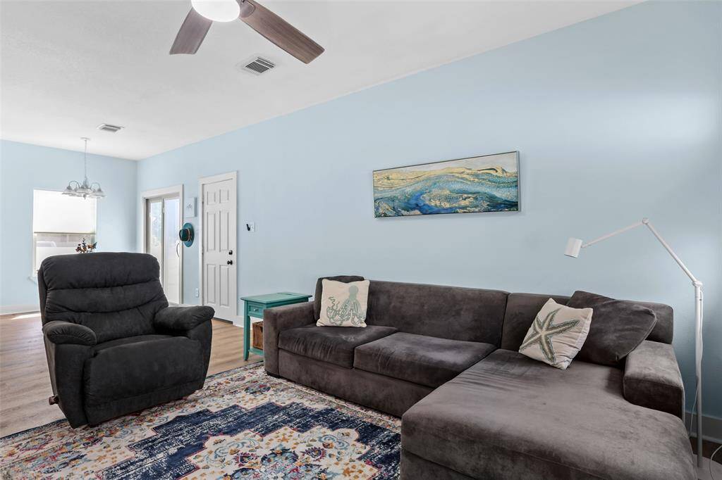 The cozy and functional living area is a great place to relax.