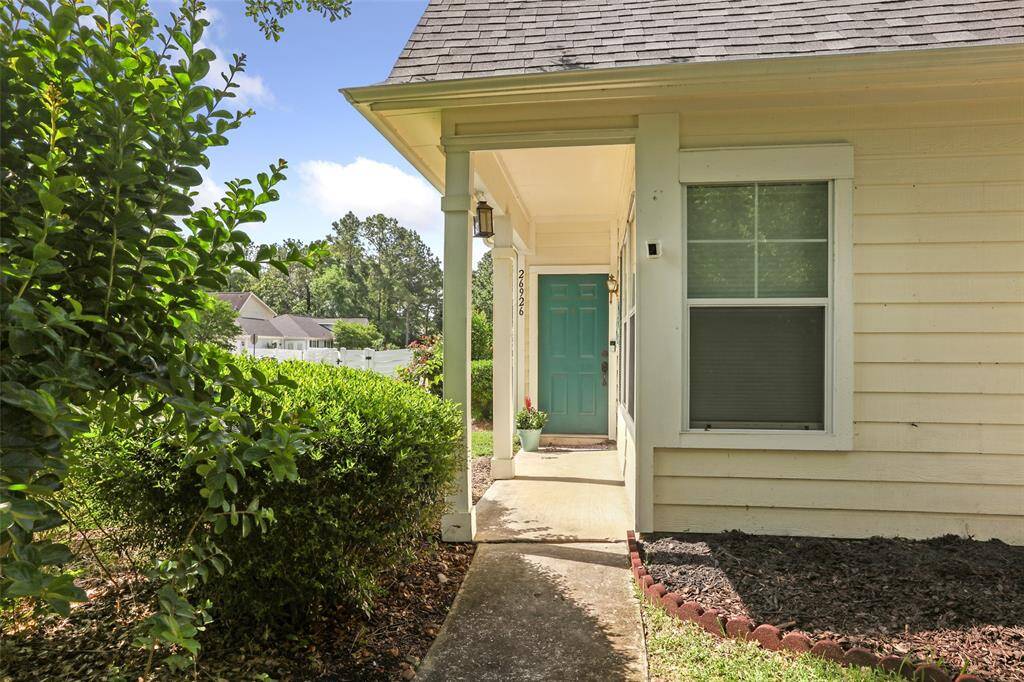 A welcoming front door will greet you.