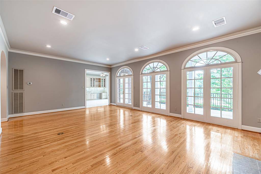 Alternate view of the family room that is just off the kitchen.
