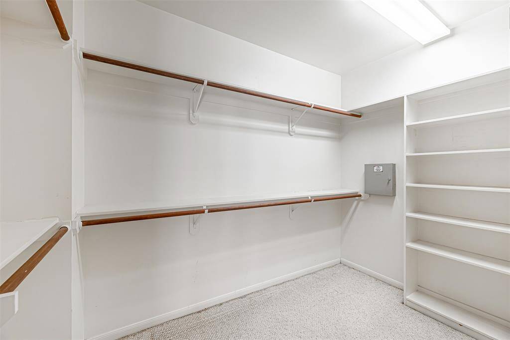 Great closet with built-ins.