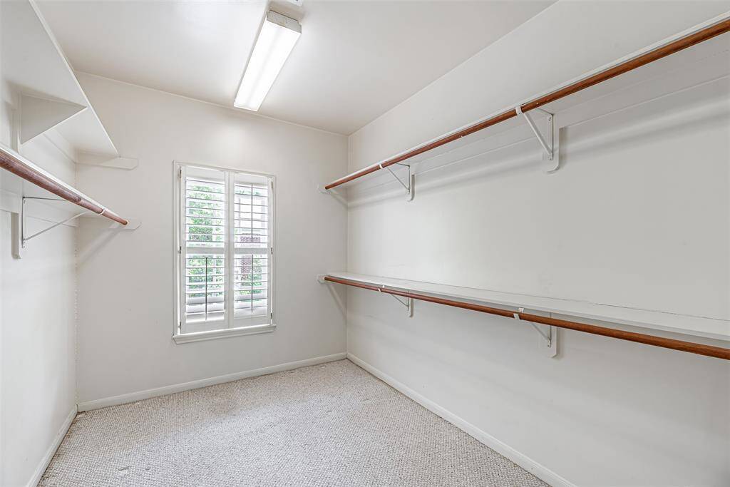 Huge closet and a window for natural light.