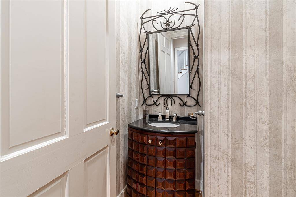 Half bath located on main floor.