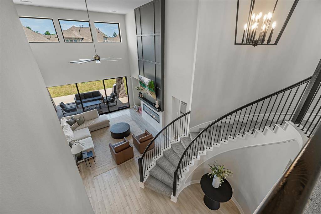 Let's take the winding staircase upstairs!