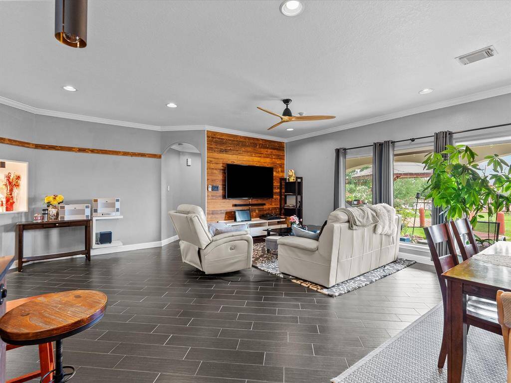 View of the Living room from the Kitchen
