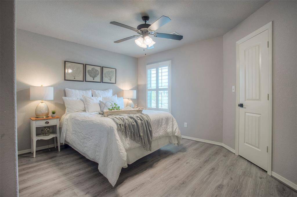Spacious primary suite upstairs