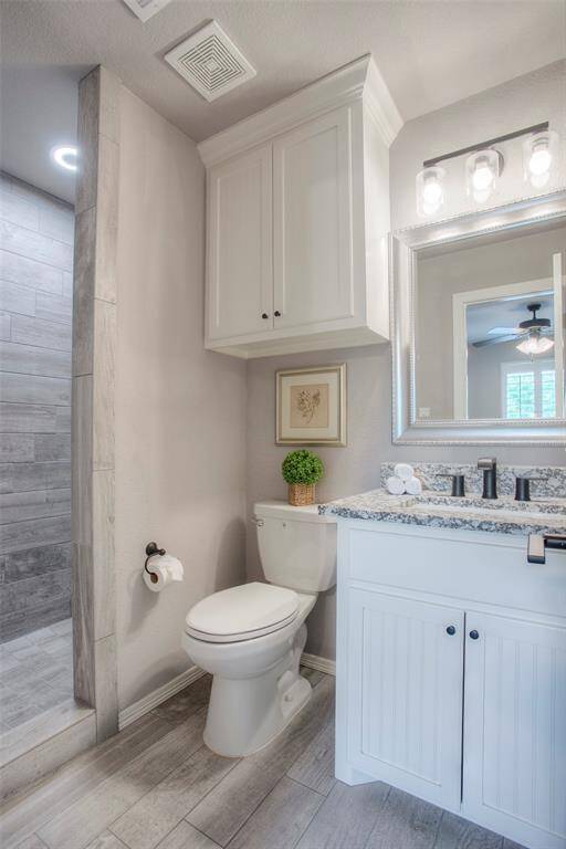 Secondary bathroom with walk-in shower