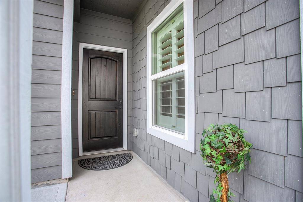 This is the front porch as you enter the townhome.