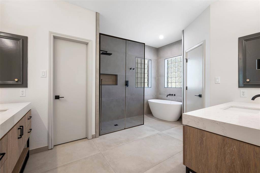 Spa like primary bathroom