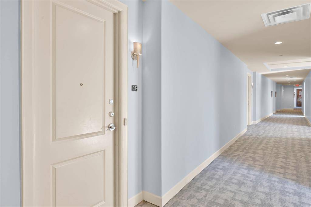 Conveniently located steps from the elevators