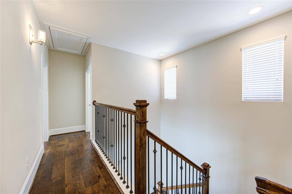 This powder room is located on the second floor off the kitchen area.