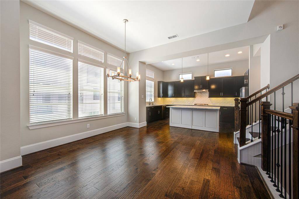 There is so much natural light provided by these south facing windows.