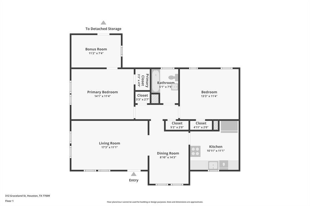 Existing Floor plan. [Floor plan can not be used for building and dimensions to be verified by buyer.]
