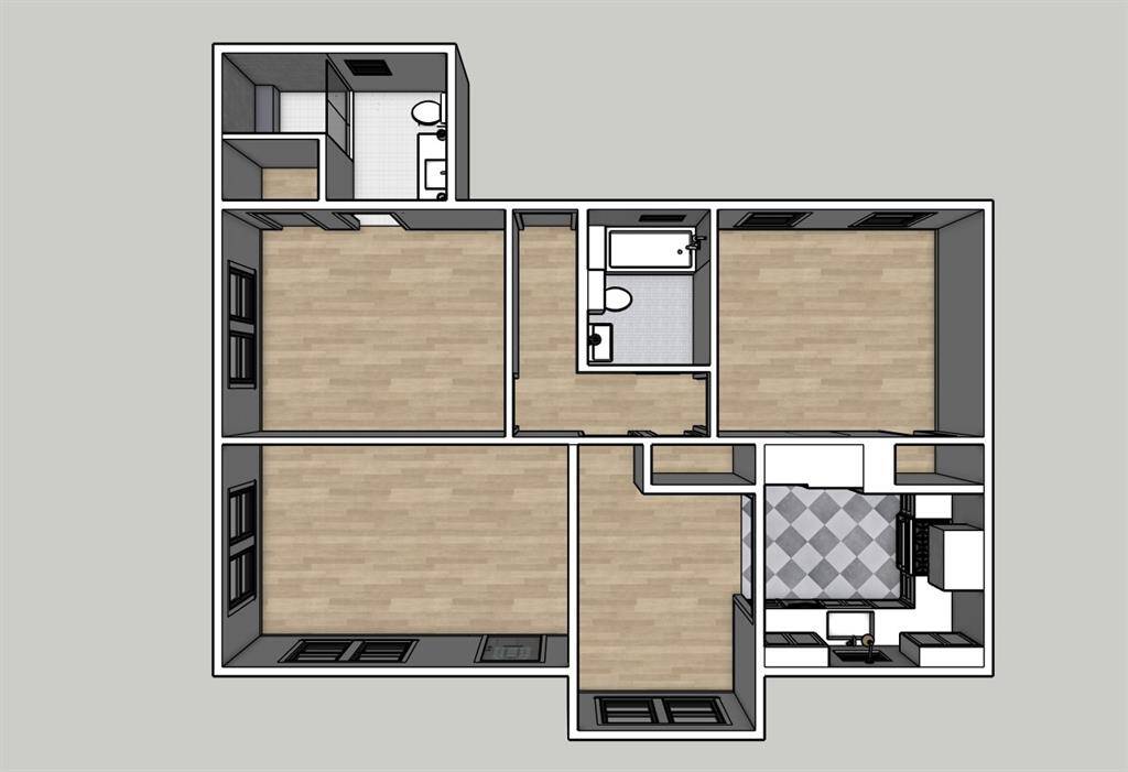 Make this the new floor plan for your next investment, your new home, or move in as is and update later. [Floor plan can not be used for building and dimensions to be verified by buyer.]