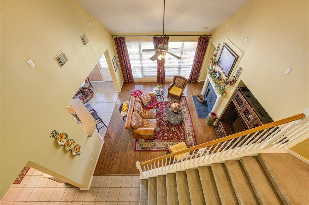 The stairs take you to the gameroom, guest bedrooms and full baths