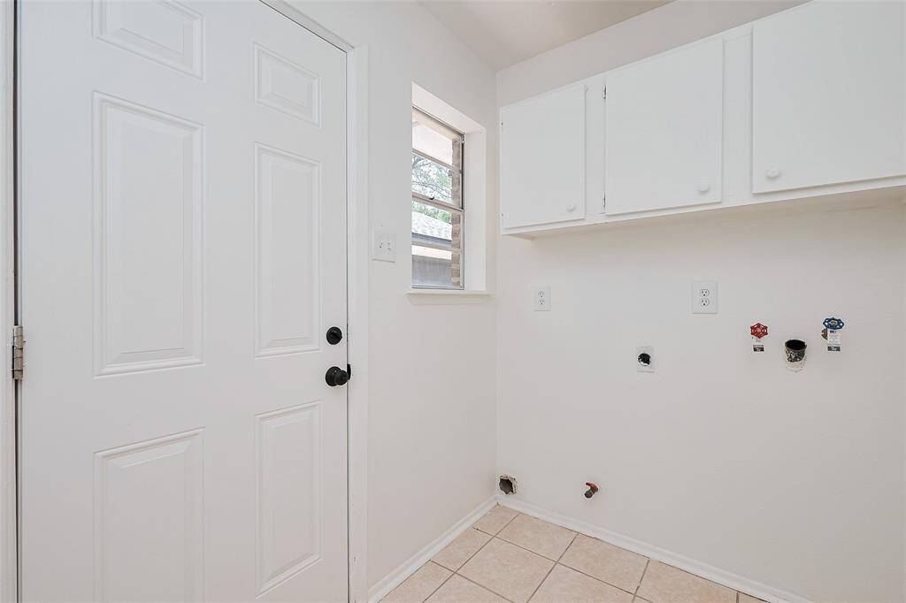 Laundry room located inside the home
