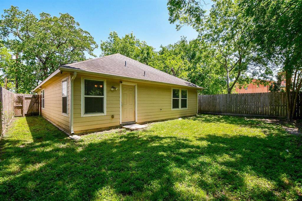 A scenic view of the back of the home.